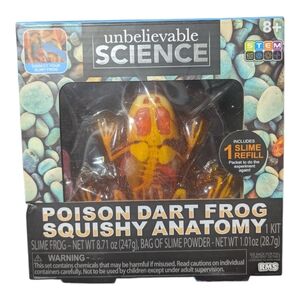 Poison Dart Frog Squishy Anatomy Kit - Orange Kid Activity Toy